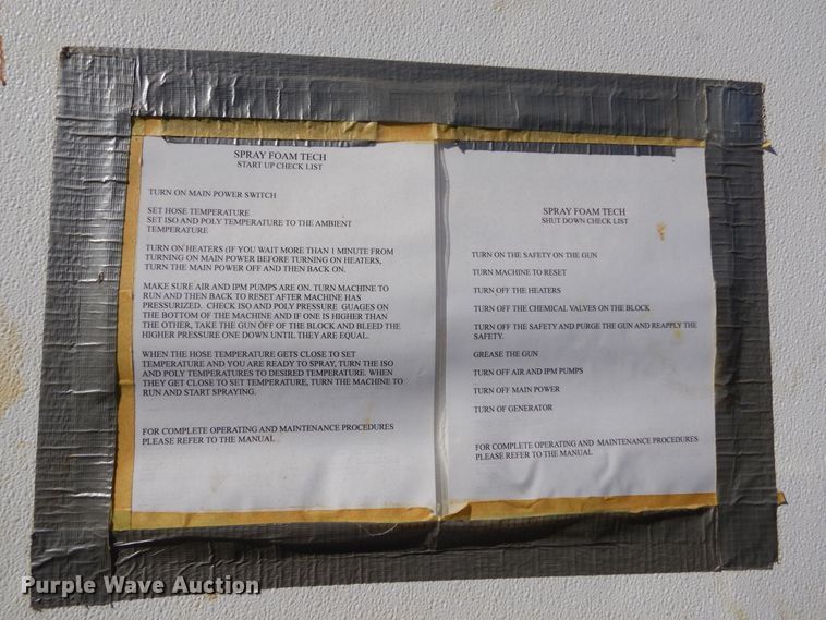 image for item KO9244 Spray foam equipment