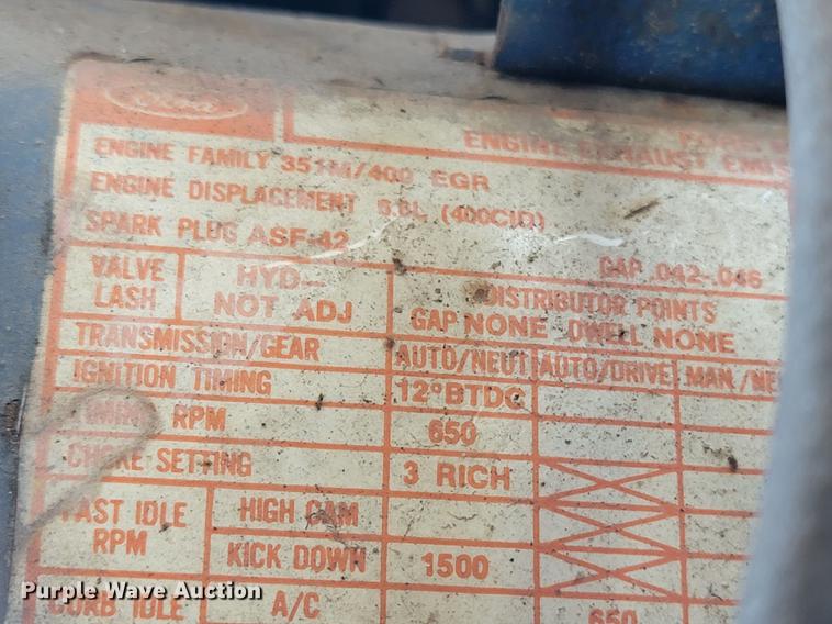 image for item KQ9129 1978 Ford Bronco Ranger XLT  SUV