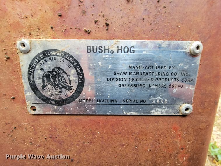 image for item KQ9178 Bush Hog  lawn mower