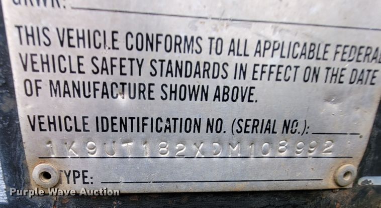 image for item KQ9195 2013 Kodiak  utility trailer