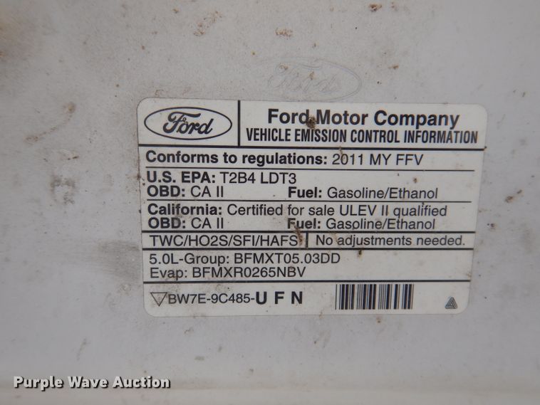 image for item KY9708 2011 Ford F150  SuperCab pickup truck