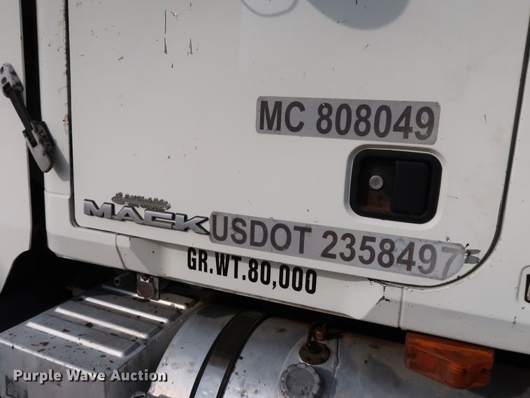 image for item DJ1976 2009 Mack GU713  dump truck