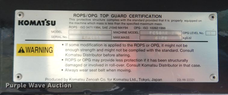 image for item DJ7420 2007 Komatsu PC50MR-2  mini excavator