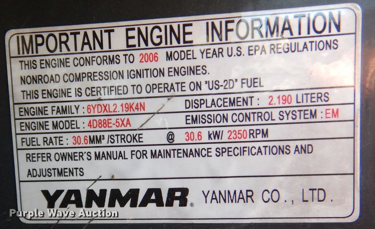 image for item DJ7420 2007 Komatsu PC50MR-2  mini excavator