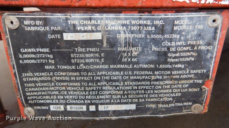 image for item DK1259 2010 Ditch Witch FX30  vacuum excavator