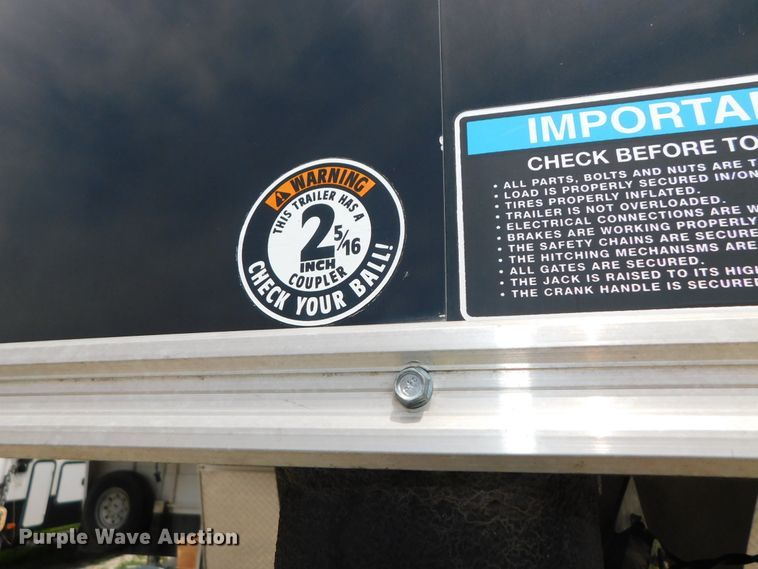 image for item DK8601 2015 H & H  enclosed cargo trailer