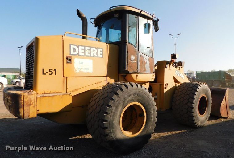 image for item DK8668 2002 John Deere 624H  wheel loader