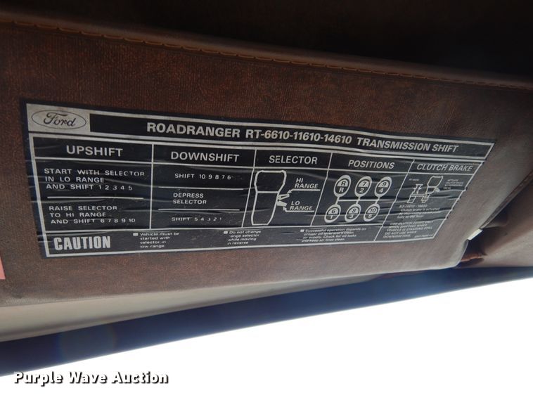 image for item DL6461 1985 Ford LN8000  box truck