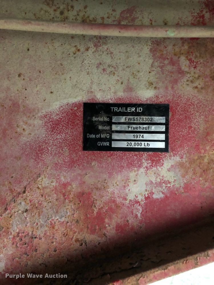 image for item DM0634 1974 Fruehauf  dump trailer