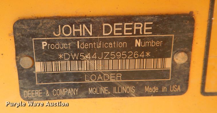 image for item DM0652 2005 John Deere 544J  wheel loader