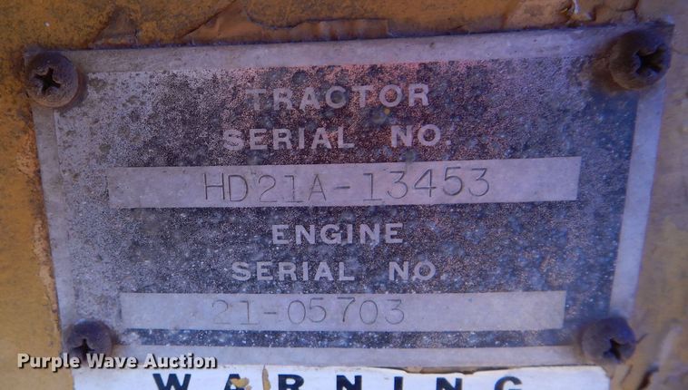 image for item DM0662 1964 Allis-Chalmers HD-21  dozer