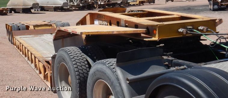 image for item DM5250 1990 Trail King  lowboy equipment trailer