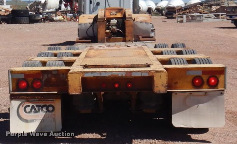 image for item DM5250 1990 Trail King  lowboy equipment trailer