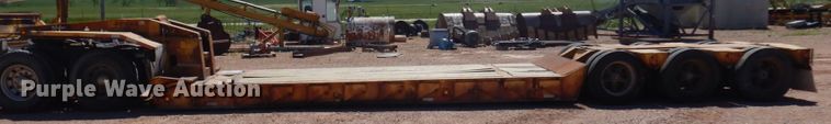 image for item DM5250 1990 Trail King  lowboy equipment trailer