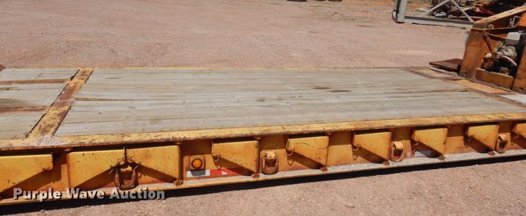 image for item DM5250 1990 Trail King  lowboy equipment trailer