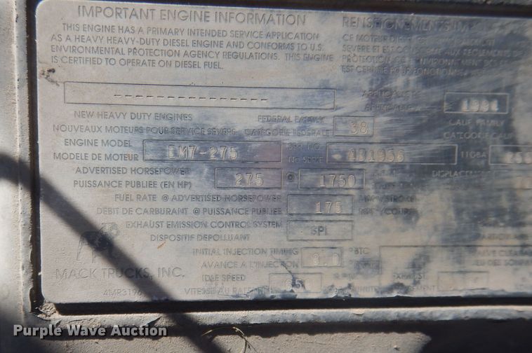 image for item HU9306 1994 Mack DM6900  ready mix truck