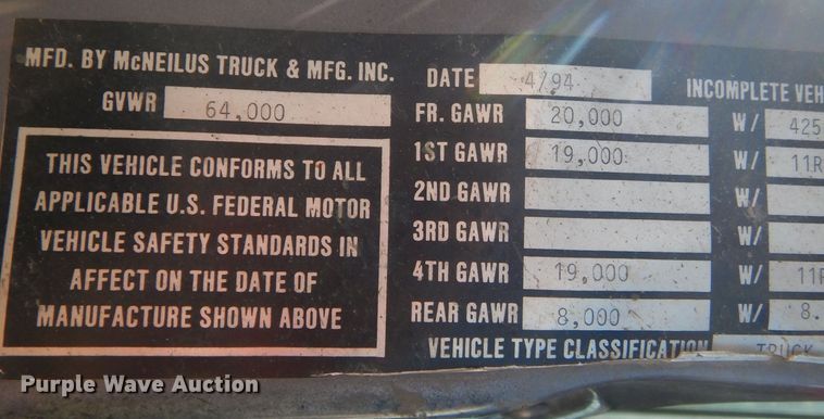 image for item HU9306 1994 Mack DM6900  ready mix truck