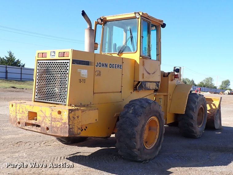image for item IC9534 1988 John Deere 644E  wheel loader