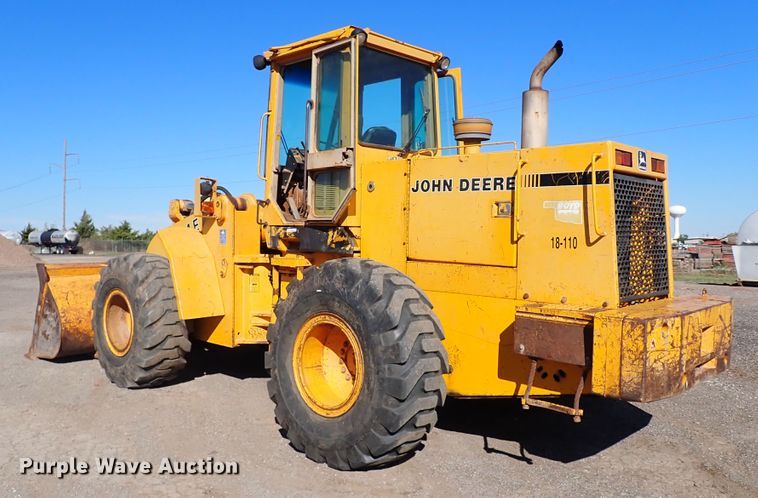 image for item IC9534 1988 John Deere 644E  wheel loader