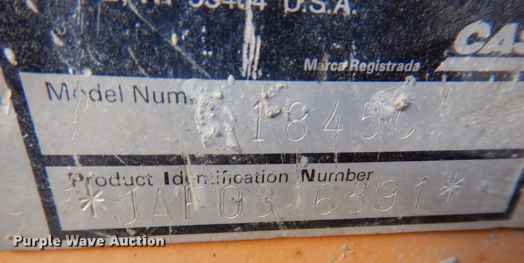 image for item IM9502 1988 Case 1845C  skid steer loader