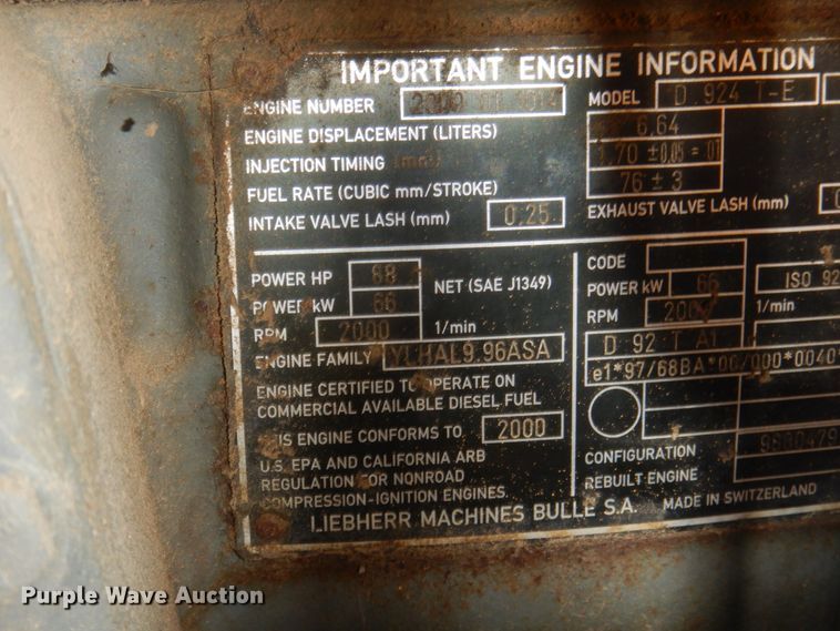 image for item JS9180 Liebherr LR611  track loader