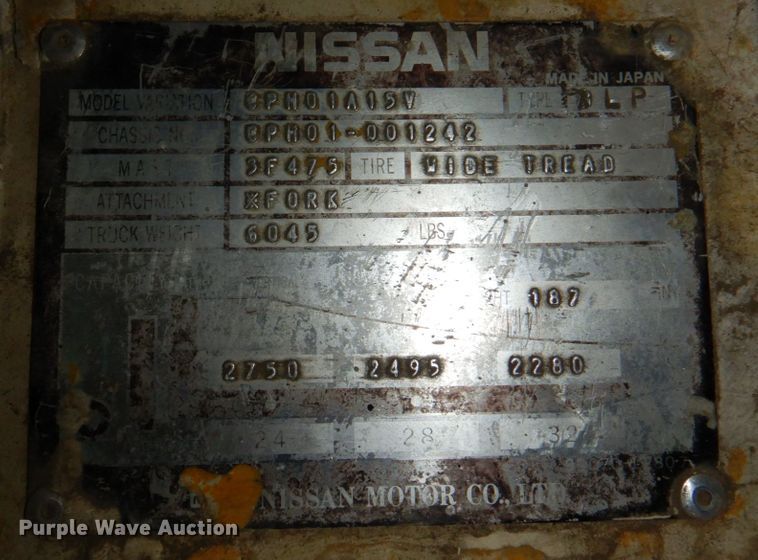 image for item JS9182 Nissan 30  forklift