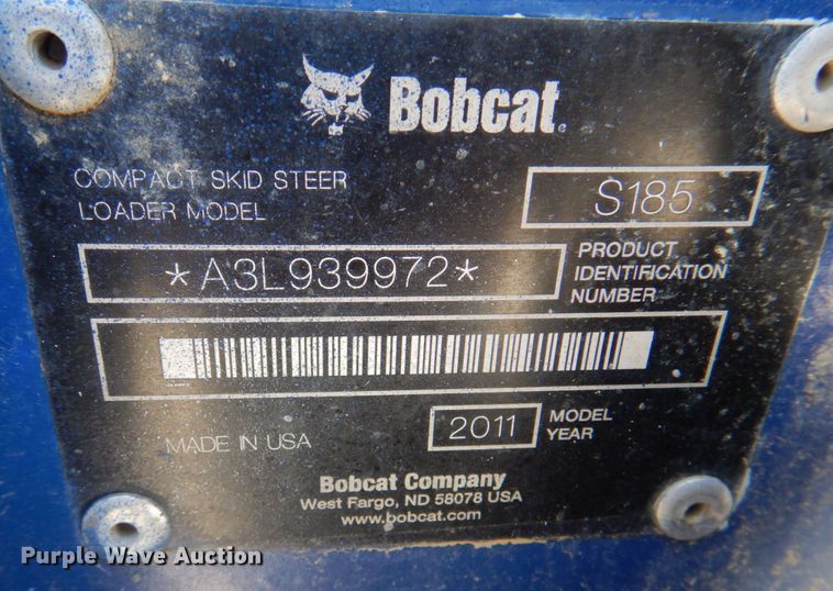 image for item JS9199 2011 Bobcat S185  skid steer loader