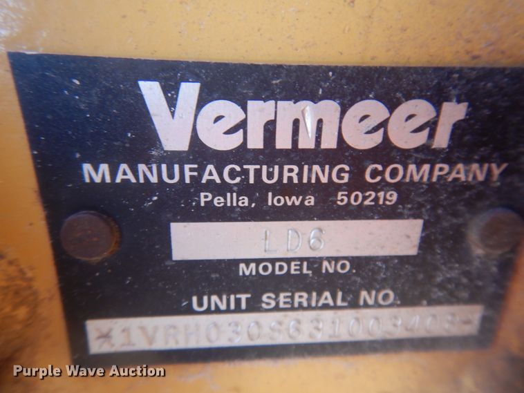 image for item JZ9807 2002 Vermeer LM42  trencher