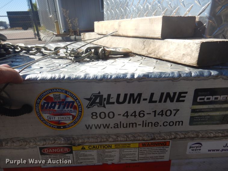 image for item JZ9834 2018 Alum-Line  surface cleaning trailer