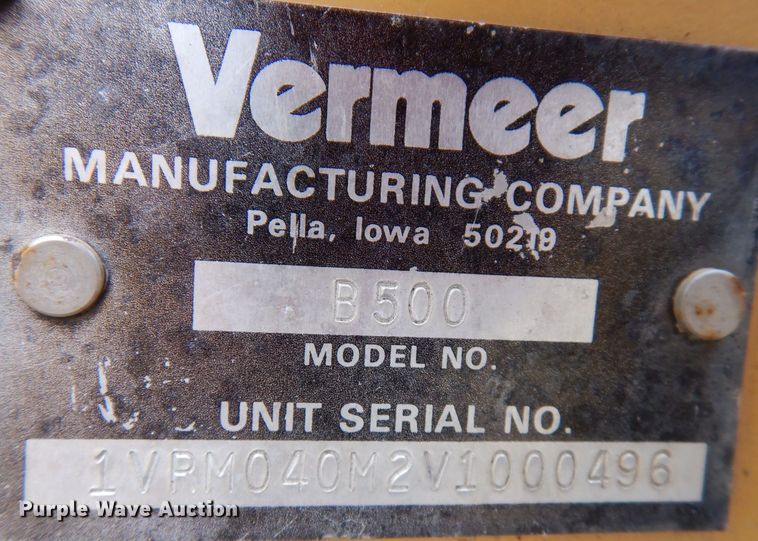 image for item KA9456 1997 Vermeer V3550A  trencher