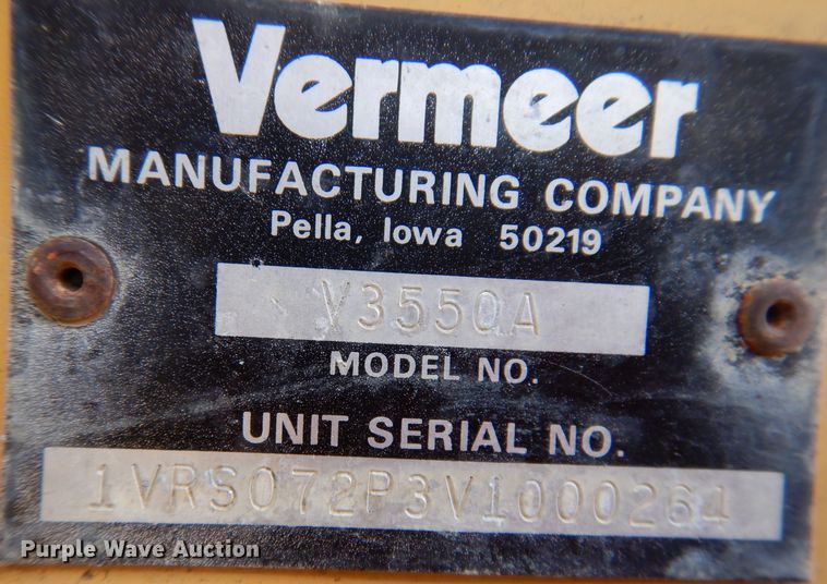 image for item KA9456 1997 Vermeer V3550A  trencher