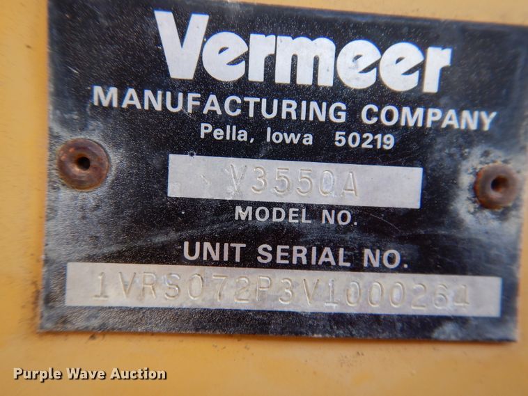 image for item KA9456 1997 Vermeer V3550A  trencher