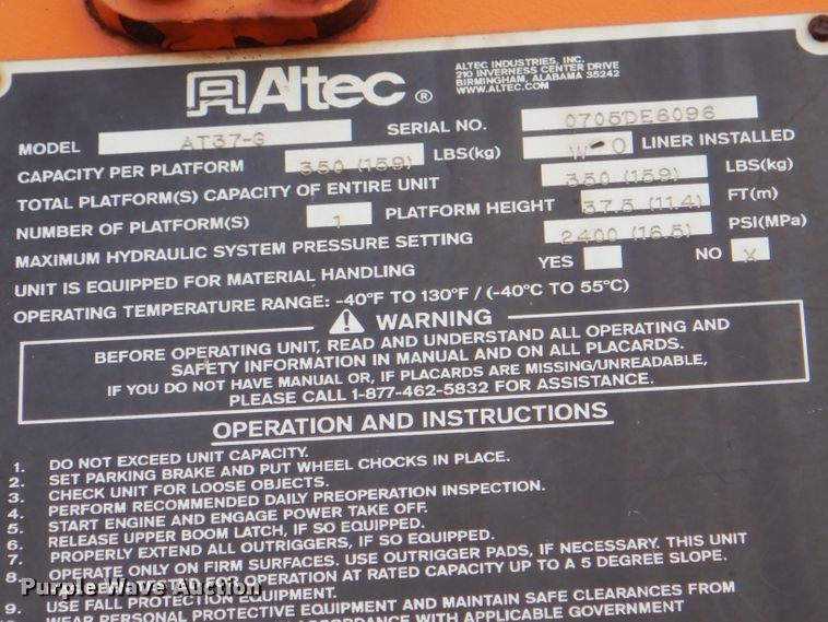 image for item KA9460 2006 GMC C5500  forestry bucket truck