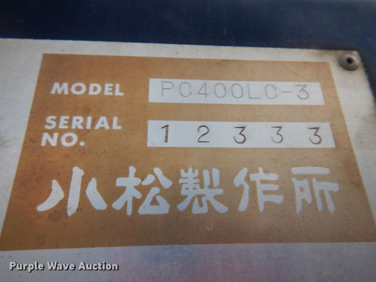image for item KA9474 Komatsu PC400LC  excavator