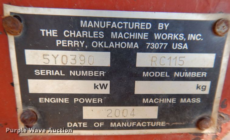 image for item KA9496 2004 Ditch Witch HT115  cable plow