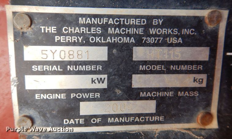 image for item KA9496 2004 Ditch Witch HT115  cable plow