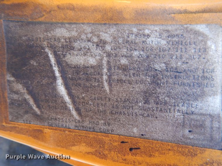 image for item KA9594 1987 GMC Sierra  flatbed truck