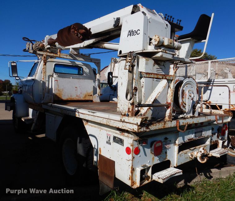 image for item KA9597 1988 Chevrolet Kodiak C70  digger derrick truck