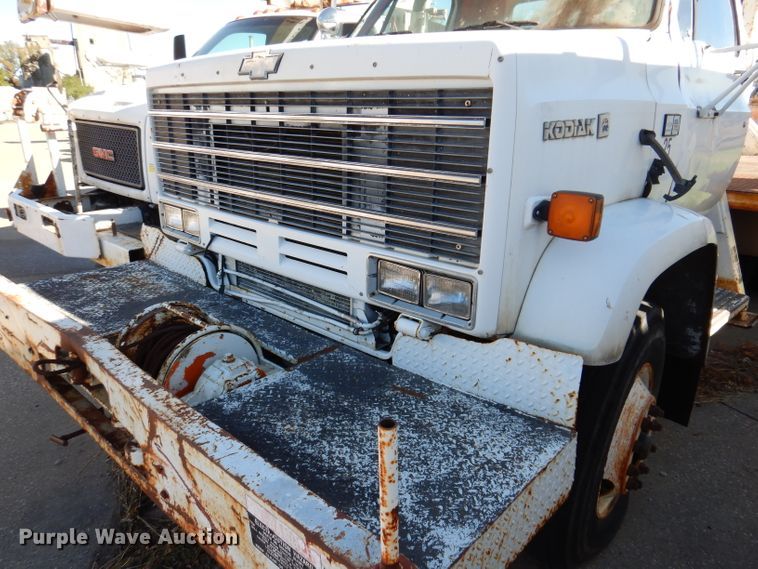 image for item KA9597 1988 Chevrolet Kodiak C70  digger derrick truck