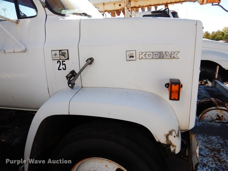 image for item KA9597 1988 Chevrolet Kodiak C70  digger derrick truck