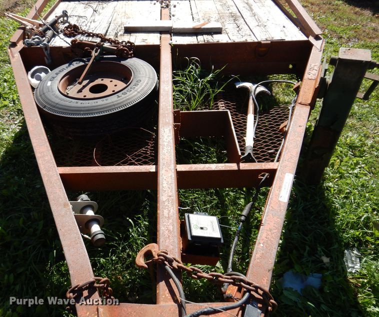 image for item KY9704 1998 Belshe T18  equipment trailer