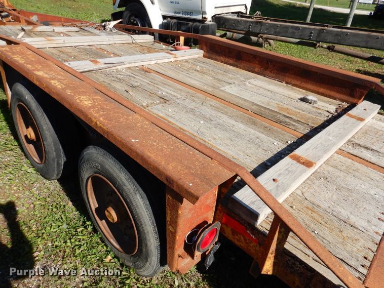 image for item KY9704 1998 Belshe T18  equipment trailer