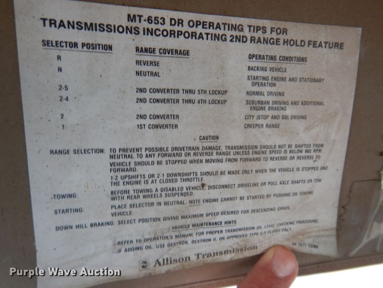 image for item KY9711 1995 International 4900  dump truck