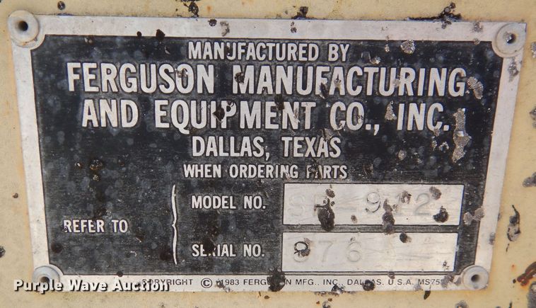 image for item DA5402 1990 Ferguson SP-912  pneumatic roller