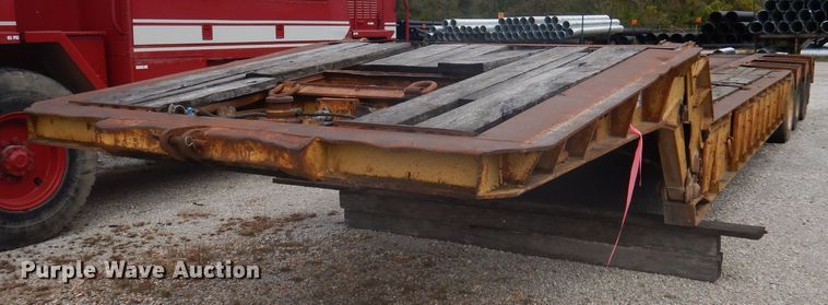image for item DA5417 1987 lowboy equipment trailer