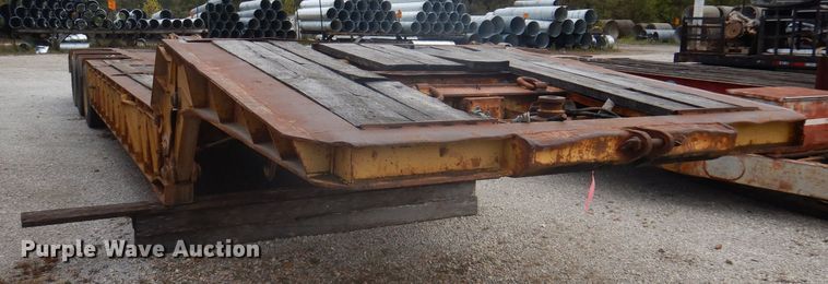 image for item DA5417 1987 lowboy equipment trailer