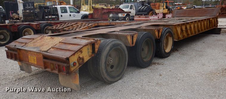 image for item DA5417 1987 lowboy equipment trailer