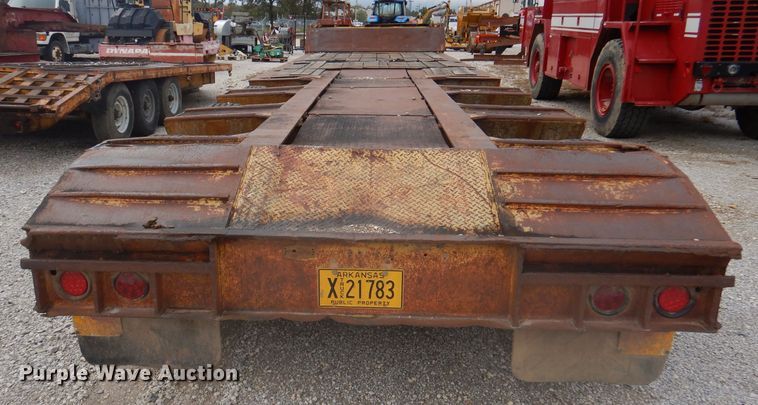 image for item DA5417 1987 lowboy equipment trailer