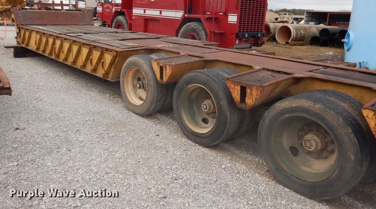 image for item DA5417 1987 lowboy equipment trailer