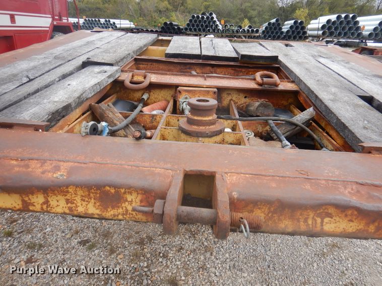 image for item DA5417 1987 lowboy equipment trailer